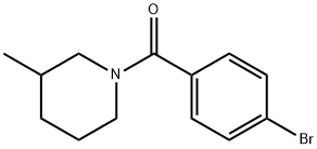 1-(4-溴苯甲酰基)-3-甲基哌啶 结构式