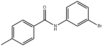 N-(3-溴苯基)-4-甲基苯甲酰胺, 346720-55-6, 结构式