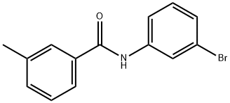 N-(3-溴苯基)-3-甲基苯甲酰胺 结构式