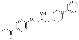 34675-77-9 1-{4-[2-羟基-3-(4-苯基-1-哌嗪基)丙氧基]苯基}-1-丙酮