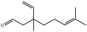 3-エテニル-3,7-ジメチル-6-オクテナール 化学構造式