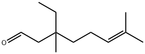 3-ethyl-3,7-dimethyloct-6-enal Structure