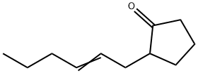 2-(2-ヘキセニル)シクロペンタノン 化学構造式