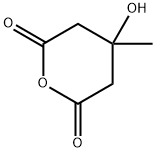 3-ヒドロキシ-3-メチルグルタル酸無水物 化学構造式