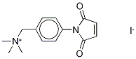 4-(N-Maleimido)benzyl-α-trimethylammonium Iodide Structure