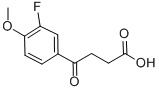 3-(3-氟-4-甲氧基苯甲酰)丙酸,347-63-7,结构式