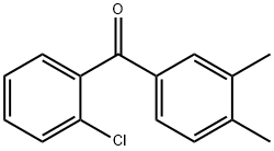 2-クロロ-3',4'-ジメチルベンゾフェノン 化学構造式