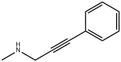 N-甲基-3-苯基-2-丙炔-1-胺 结构式