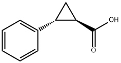 2α-フェニル-1β-シクロプロパンカルボン酸 化学構造式
