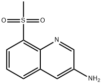 3-QUINOLINAMINE, 8-(METHYLSULFONYL)-,347146-20-7,结构式