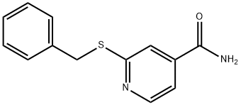 2-[(PHENYLMETHYL)THIO]-PYRIDINE-4-CARBOXAMIDE Struktur