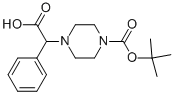 2-(4-BOC-ピペラジニル)-2-フェニル酢酸 化学構造式