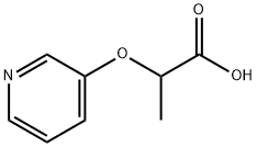Propanoic acid, 2-(3-pyridinyloxy)- (9CI) Struktur