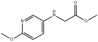 Glycine, N-(6-methoxy-3-pyridinyl)-, methyl ester (9CI) Structure