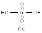 メタテルル酸ジセシウム 化学構造式