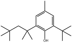 2-(1,1-Dimethylethyl)-4-methyl-6-(1,1,3,3-tetramethylbutyl)phenol 结构式