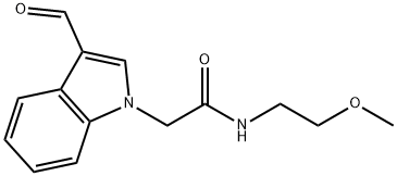 2-(3-FORMYL-INDOL-1-YL)-N-(2-METHOXY-ETHYL)-ACETAMIDE Structure