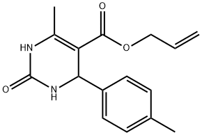 5-Pyrimidinecarboxylicacid,1,2,3,4-tetrahydro-6-methyl-4-(4-methylphenyl)-2-oxo-,2-propenylester(9CI) Structure