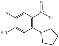 2-METHYL-4-NITRO-5-PYRROLIDIN-1-YL-PHENYLAMINE Structure