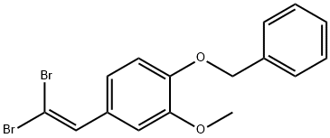 4-(2,2-DibroMoethenyl)-2-Methoxy-1-(phenylMethoxy)benzene 结构式