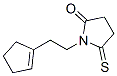 2-Pyrrolidinone,  1-[2-(1-cyclopenten-1-yl)ethyl]-5-thioxo- 结构式