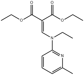 [N-Ethyl-N-(6-methyl-2-pyridyl)amino]methylenemalonic acid diethyl ester 结构式