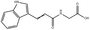 INDOLE-3-ACRYLOYLGLYCINE 结构式