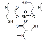 Antimonate(3-), (2,3-dihydroxybutanedioato(4-)-O2,O3)(3-mercapto-L-val inato(2-)-N,S)-, sodium dihydrogen, (T-4-(R-(R*,R*)))- 结构式