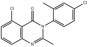 5-Chloro-3-(4-chloro-2-methylphenyl)-2-methylquinazolin-4(3H)-one 结构式