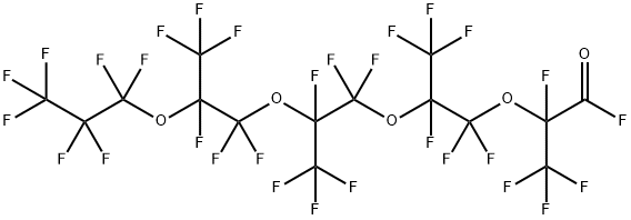 全氟-2,5,8,11-四甲基-3,6,9,12-四氧杂十五酰氟 结构式