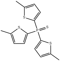 Tris(5-methyl-2-thienyl)phosphine sulfide Structure