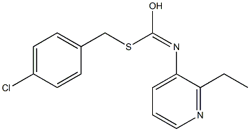 S-((4-Chlorophenyl)methyl) O-ethyl 3-pyridinylcarbonimidothioate|