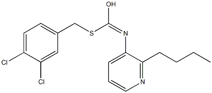 O-Butyl S-((3,4-dichlorophenyl)methyl)-3-pyridinylcarbonimidodithioate|