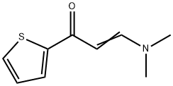 2-チエニル2-(ジメチルアミノ)ビニルケトン 化学構造式