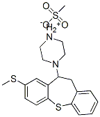 4-[10,11-dihydro-8-(methylthio)dibenzo[b,f]thiepin-10-yl]piperazinium methanesulphonate,34775-83-2,结构式