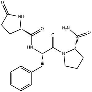 pyroglutamyl-phenylalanyl-prolinamide Struktur