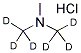 TRIMETHYL-D6-AMINE HCL (DIMETHYL-D6), 347840-14-6, 结构式