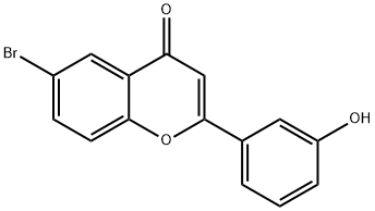 6-BROMO-2-(3-HYDROXYPHENYL)-4H-CHROMEN-4-ONE 结构式