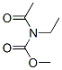 Carbamic acid, acetylethyl-, methyl ester (9CI) Struktur