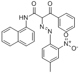N-(1-naphthyl)-2-[(2-nitro-p-tolyl)azo]-3-oxo-3-phenylpropionamide Structure