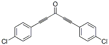 1,5-Bis(4-chlorophenyl)-1,4-pentadiyn-3-one 结构式