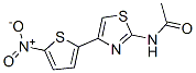 N-[4-(5-ニトロ-2-チエニル)-2-チアゾリル]アセトアミド 化学構造式