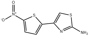4-(5-Nitro-2-thienyl)-2-thiazolamine Struktur