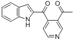 1-(4-((1H)-Indol-2-ylcarbonyl)-3-pyridinyl)ethanone Struktur