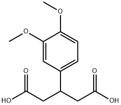 3-(3,4-Dimethoxyphenyl)glutaric acid Structure