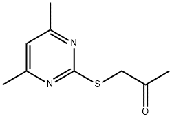 1-((4,6-二甲基嘧啶-2-基)硫代)丙烷-2-酮,348138-15-8,结构式