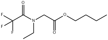 N-Ethyl-N-(trifluoroacetyl)glycine butyl ester,34815-10-6,结构式