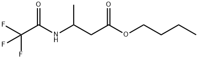 3-[(Trifluoroacetyl)amino]butyric acid butyl ester Structure