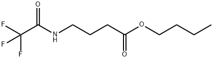 4-[(Trifluoroacetyl)amino]butanoic acid butyl ester 结构式