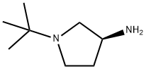 3-Pyrrolidinamine,1-(1,1-dimethylethyl)-,(3S)-(9CI) Struktur